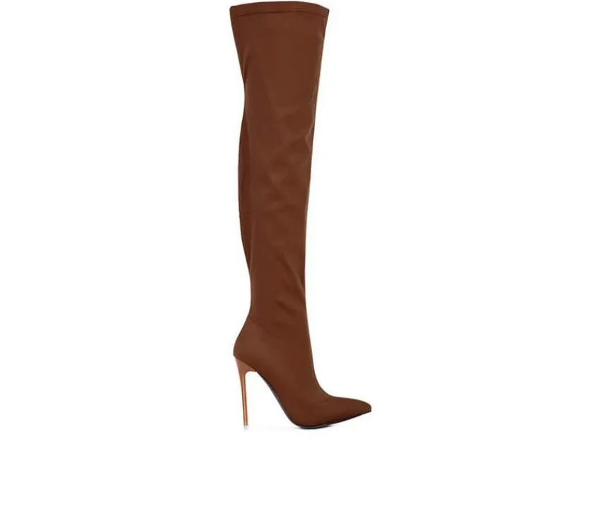 Women's No Calm Over The Knee Stiletto Boots|London Rag Hot