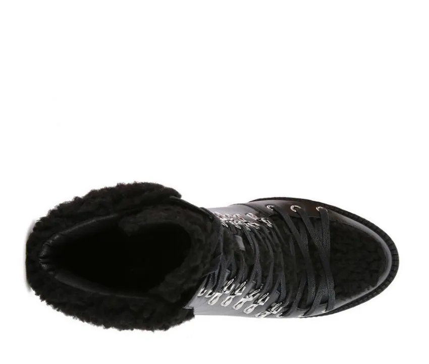 London Rag Lace Up|Dress>Women's Pines Lace Up Heeled Platform Boots