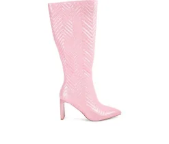 London Rag Tall|Dress>Women's Prinkles Knee High Heeled Boots