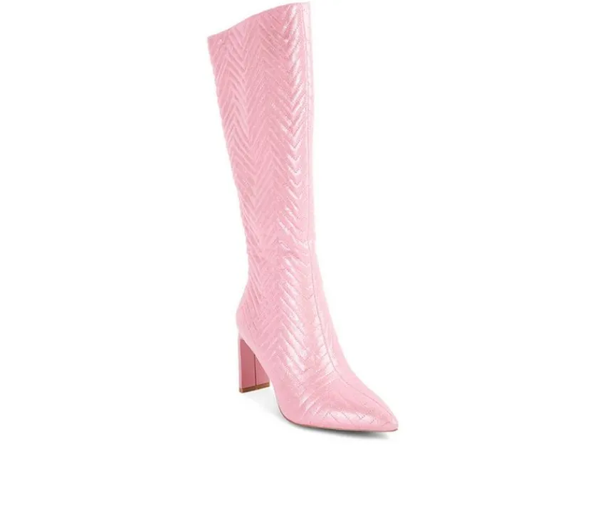 London Rag Tall|Dress>Women's Prinkles Knee High Heeled Boots