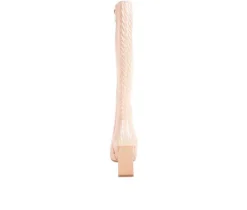Women's Prinkles Knee High Heeled Boots|London Rag Clearance