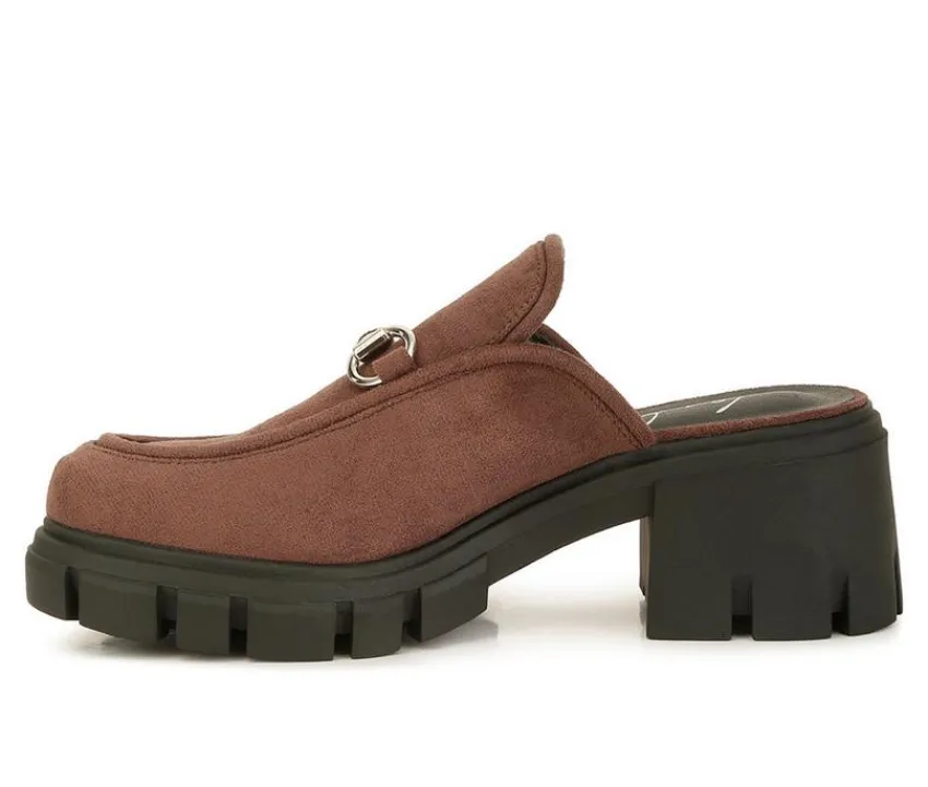 Women's Prosper Chunky Heeled Mules|London Rag Discount