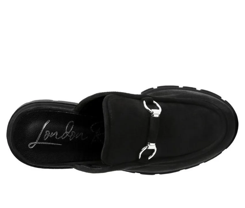London Rag Clogs & Mules>Women's Prosper Chunky Heeled Mules