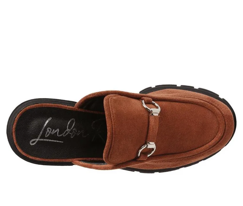 London Rag Clogs & Mules>Women's Prosper Chunky Heeled Mules
