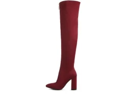 Women's Ronettes Over The Knee Heeled Boots|London Rag Discount