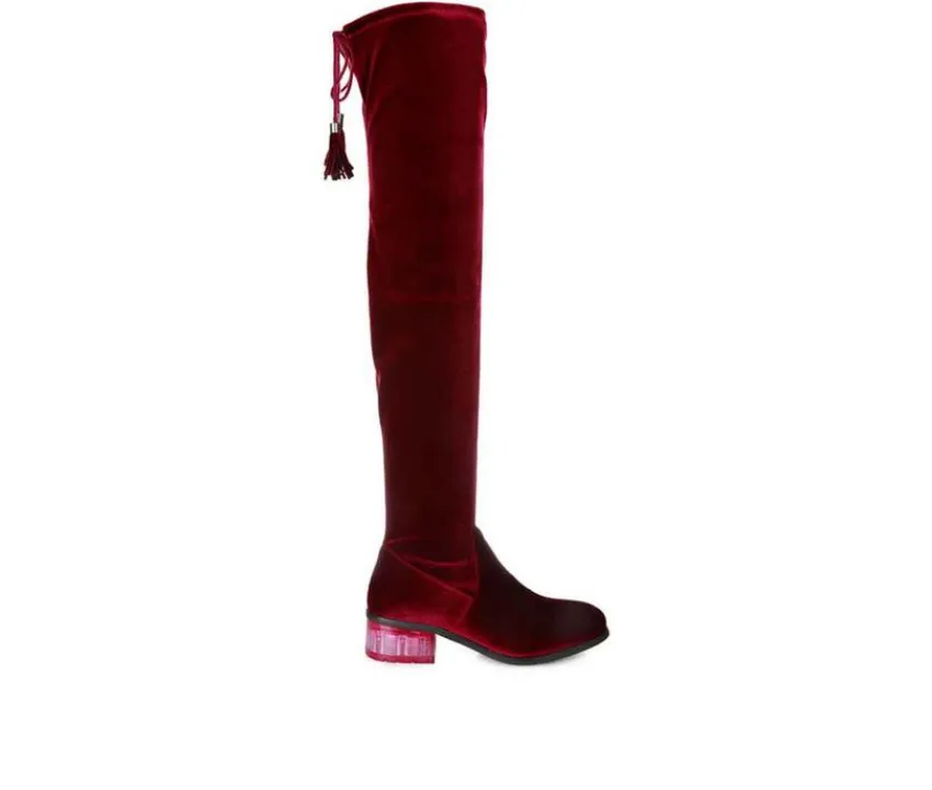 London Rag Tall>Women's Rumple Knee High Boots