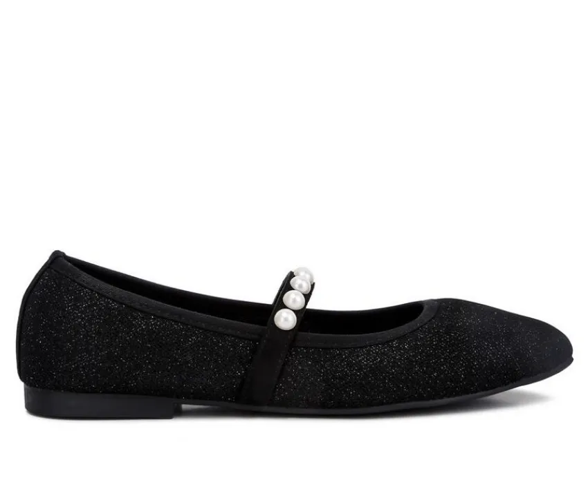 London Rag Flats>Women's Sassie Mary Jane Flats
