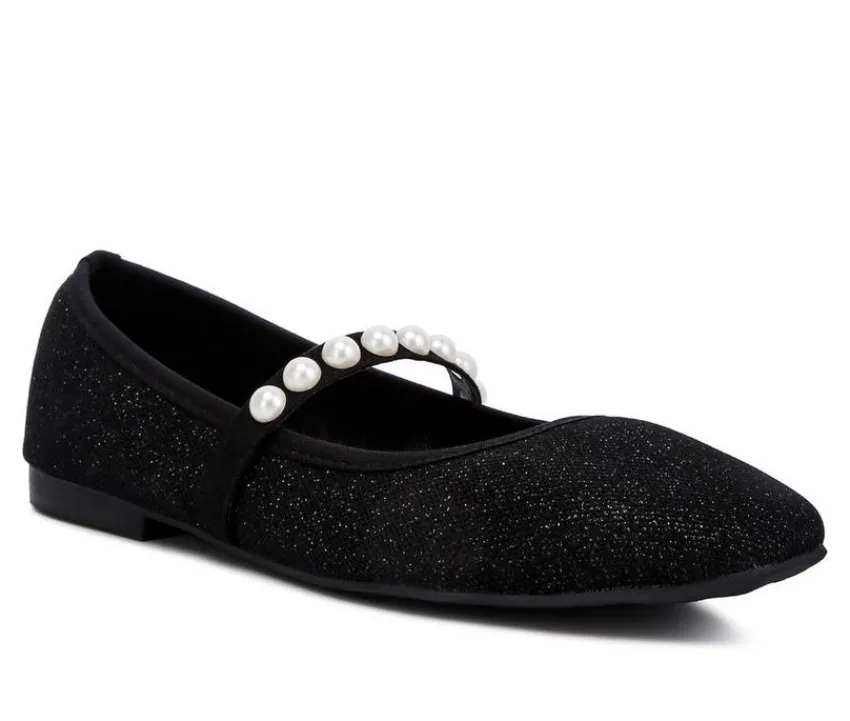 London Rag Flats>Women's Sassie Mary Jane Flats