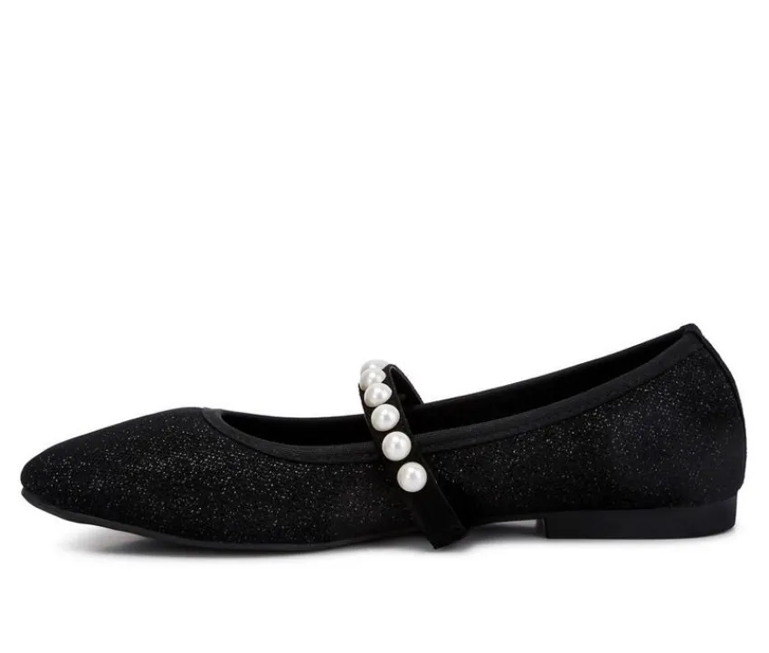 London Rag Flats>Women's Sassie Mary Jane Flats
