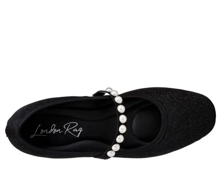 London Rag Flats>Women's Sassie Mary Jane Flats