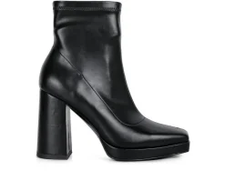 Women's Tintin Block Heel Booties|London Rag New