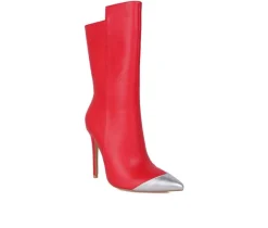 Women's Twitch Mid Calf Stiletto Booties|London Rag Online