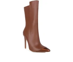 London Rag Dress>Women's Twitch Mid Calf Stiletto Booties