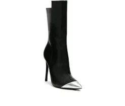 London Rag Dress>Women's Twitch Mid Calf Stiletto Booties
