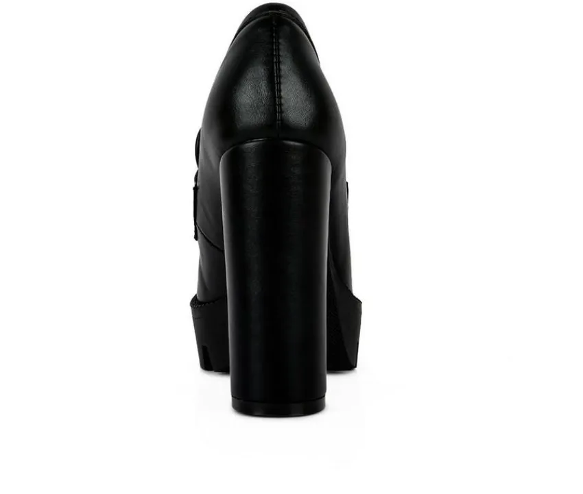 Women's Y2K High Platform Heeled Loafers|London Rag Hot