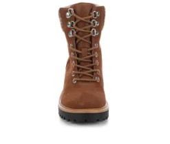 Women's Georgiy Combat Block-Heeled Boots|MIA