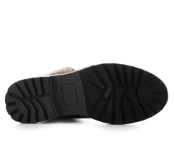 Women's Georgiy Combat Block-Heeled Boots|MIA