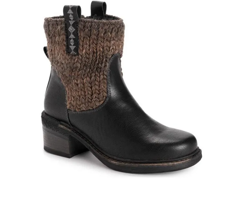 MUK LUKS Dress|Cozy>Women's Arya Arlene Heeled Winter Booties