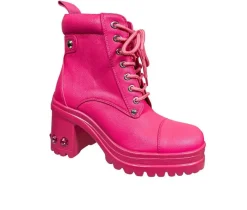 Women's Thunder Heeled Combat Boots|Ninety Union Online