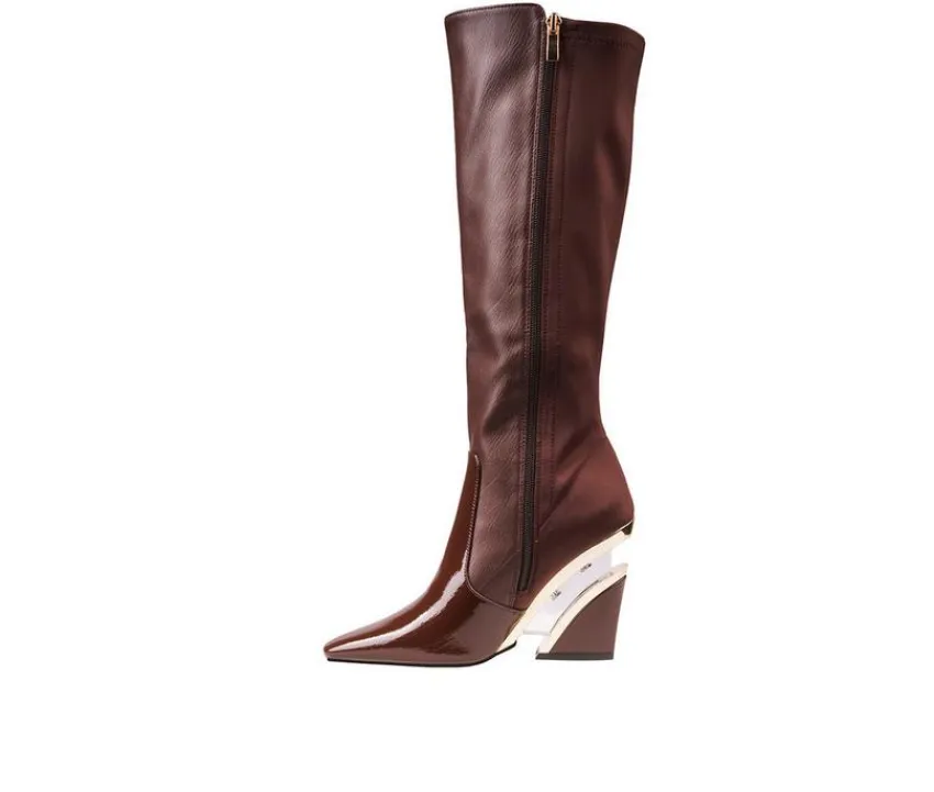 Ninety Union Tall|Dress>Women's Villa Knee High Wedge Boots
