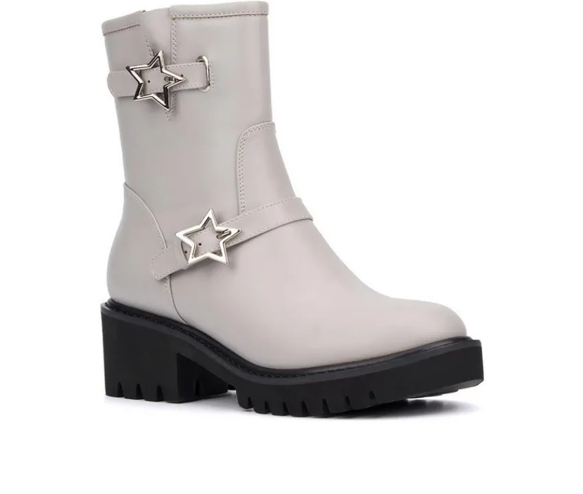 Women's Neptune Mid Calf Boots|Olivia Miller Hot