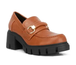 Rag & Co Loafers & Oxfords>Women's Evangeline Lugged Loafers