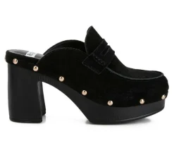 Women's Riley Heeled Clogs|Rag & Co Sale