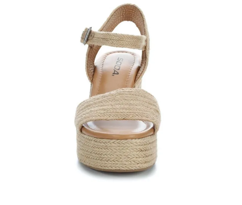 Soda Sandals|Pumps & Heels>Women's Castle-S Heeled Sandals