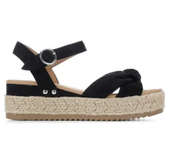 Women's Tye Espadrille Wedges|Soda Clearance