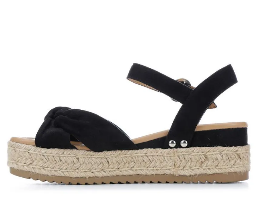 Women's Tye Espadrille Wedges|Soda Clearance