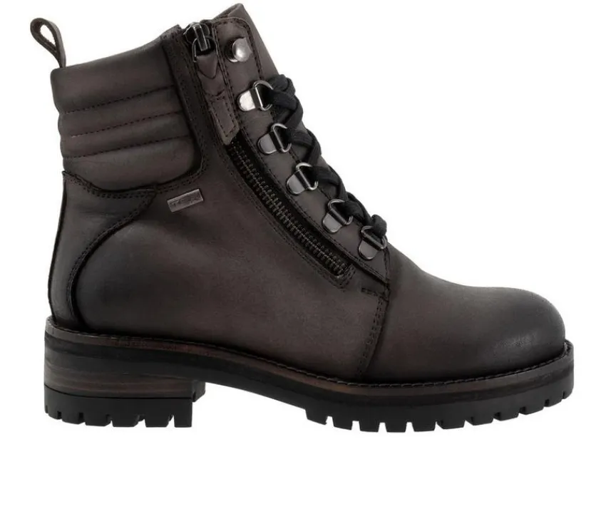 Women's Everett Lace Up Combat Boots|Softwalk Discount