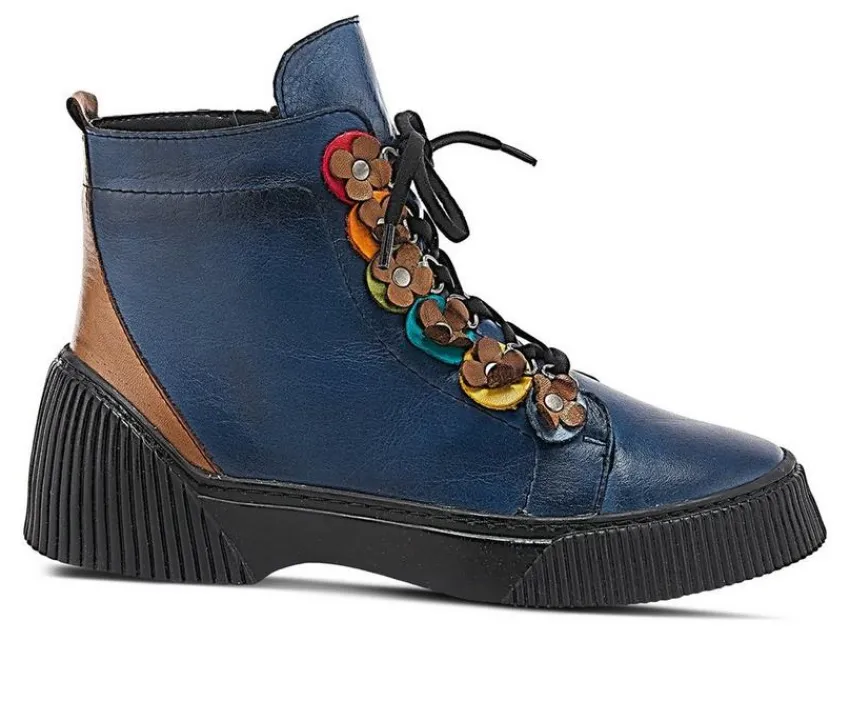 SPRING STEP Lace Up>Women's Yeba Lace Up Booties