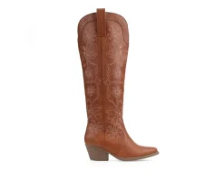 Women's Tammy Floral Western Boots|Sugar Clearance