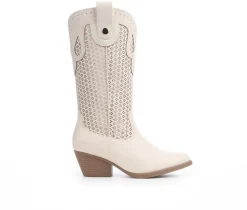 Women's Tammy Perf Mid-Calf Western Boots|Sugar New