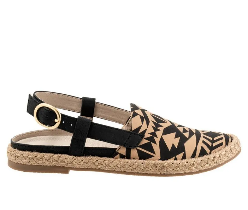 Women's Paisley Espadrille Slingback Loafers|Trotters Online
