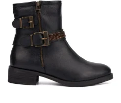 Women's Castle Moto Booties|Vintage Foundry Co Best