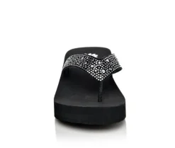 Women's Africa Wedge Flip-Flops|Yellow Box Outlet