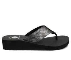 Women's Chellie Wedge Flip-Flops|Yellow Box Outlet