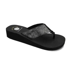 Women's Chellie Wedge Flip-Flops|Yellow Box Outlet