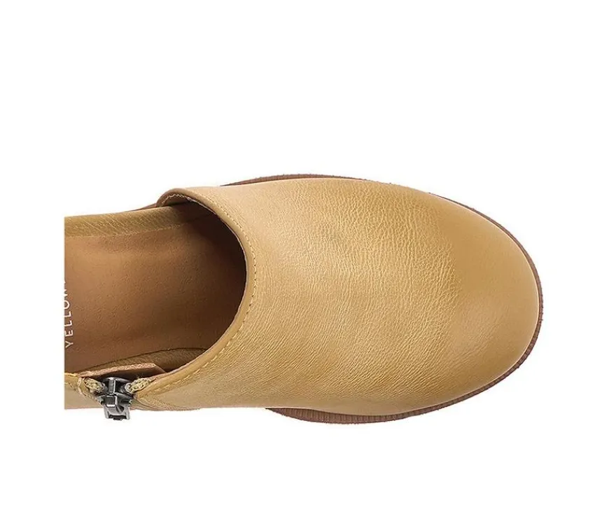 Women's Loredo D'Orsay Platform Clogs|Yellow Box New