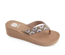 Yellow Box Sandals>Women's Savira Wedge Flip-Flops