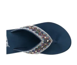 Women's Selvia Wedge Flip-Flops|Yellow Box Hot