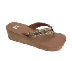 Yellow Box Sandals>Women's Terell Wedge Flip-Flops