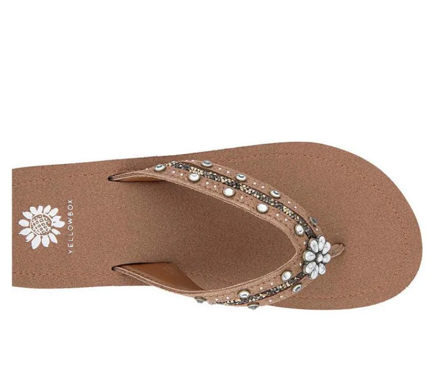 Yellow Box Sandals>Women's Terell Wedge Flip-Flops