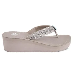 Women's Terell Wedge Flip-Flops|Yellow Box Outlet