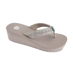 Women's Terell Wedge Flip-Flops|Yellow Box Outlet