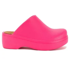 Women's Zippy Platform Clogs|Yellow Box New